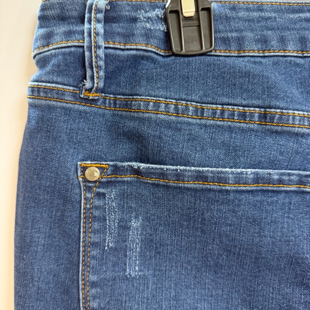 Judy Blue Womens Flare Jeans 18W Dark Wash Raw Hem Boho Y2K - Picture 10 of 13